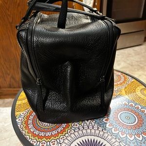 Merona black leather bag